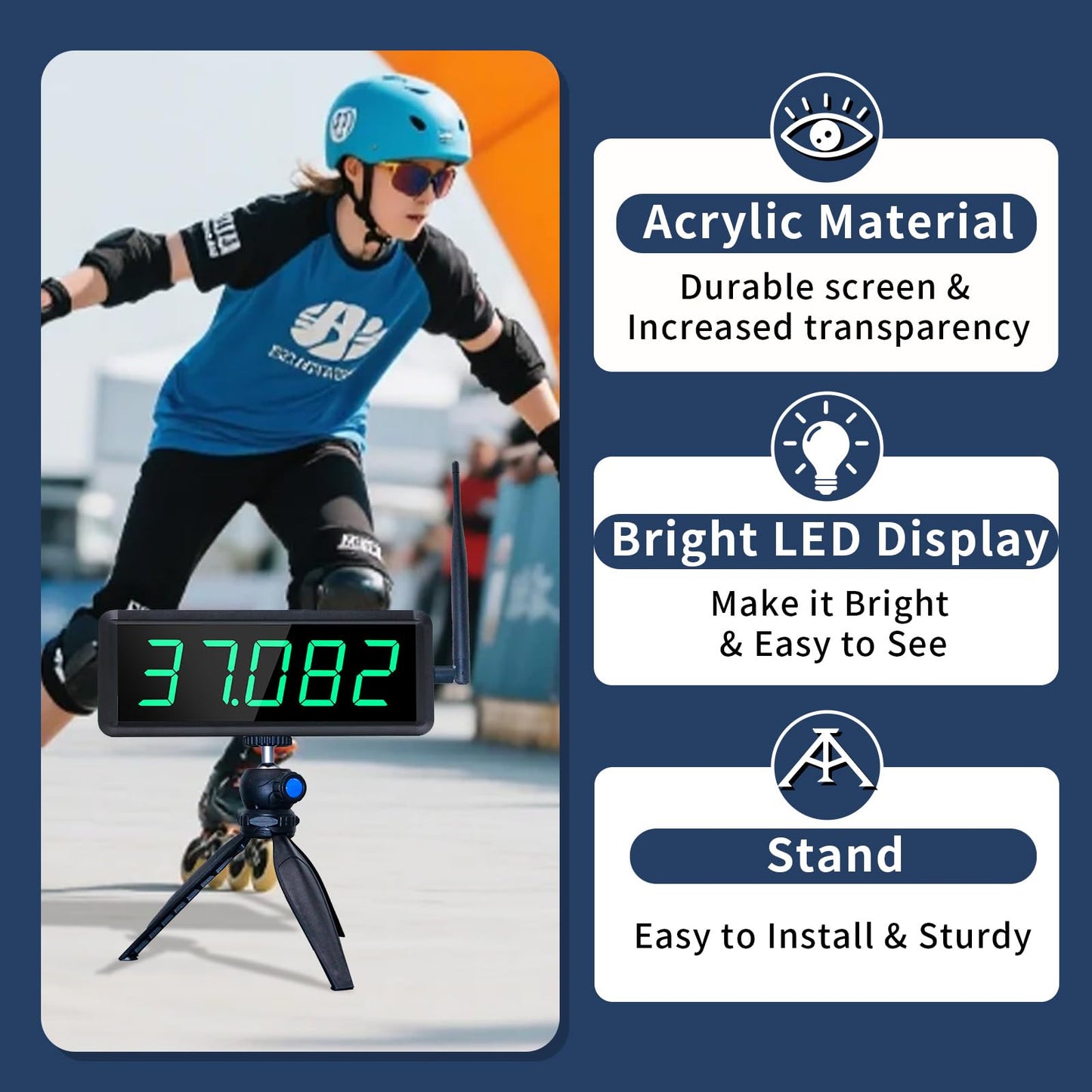 YZ Laser Timer for Sprints, Laser Sprint System, Track Laser Timer Stopwatch, Lap/Speed Training/Track Field/Running/Football(Two Groups)