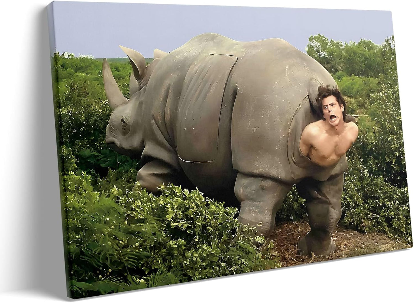 VYPEROCK Funny Canvas Wall Art - Retro Ace Ventura Humor Poster for Bathroom | 8x10 Inch