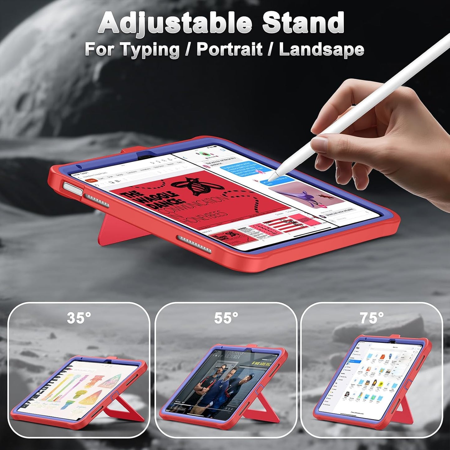 Soke (A16) 11th 11-Inch 2025 /10th 10.9-Inch 2022, Case for iPad Generation Generation with Screen Protector