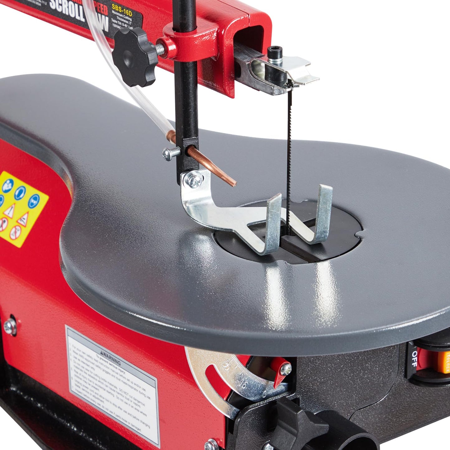 Variable Speed Scroll Saw 16-Inch With Extra-Large Adjustable Tilting Work Table for Woodworking