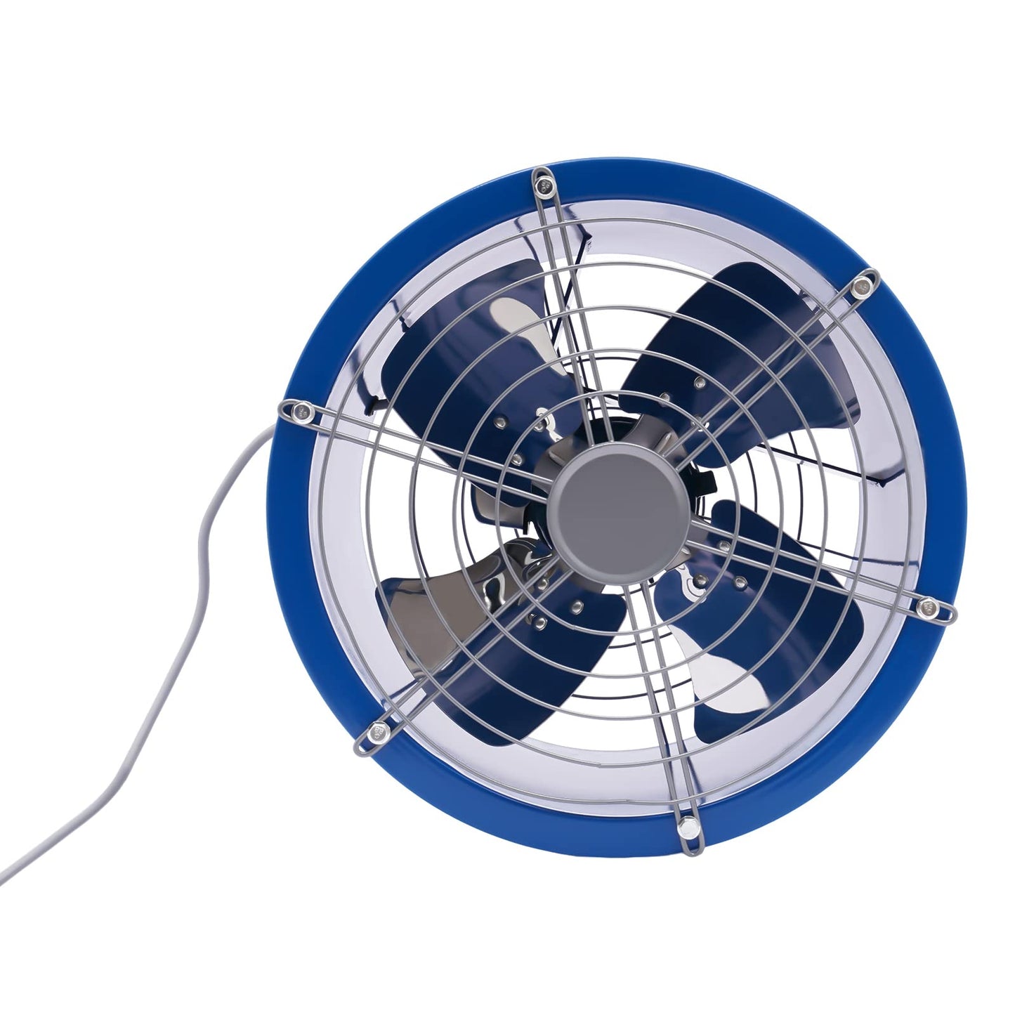 GMSLuu 16" Axial Fan Cylinder Pipe Explosion-proof Spray Booth Paint Fumes Exhaust Fan, Tube Axial Duct Fan with All Copper Motor for Factories Warehouse Kitchen Workshop