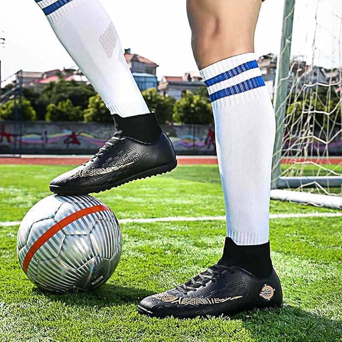 Mens Soccer Cleats Football Boots High-Top Outdoor/Indoor Training Athletic Sneaker