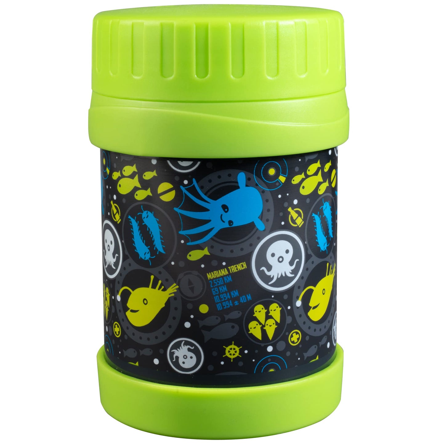 Octonauts Stainless Steel Insulated Lunch 13 oz Food Jar for Kids - Large Leak-Proof Storage Container for Hot & Cold Food, Soups, Liquids - BPA Free - Fits Most Lunch Boxes and Bags - Lime