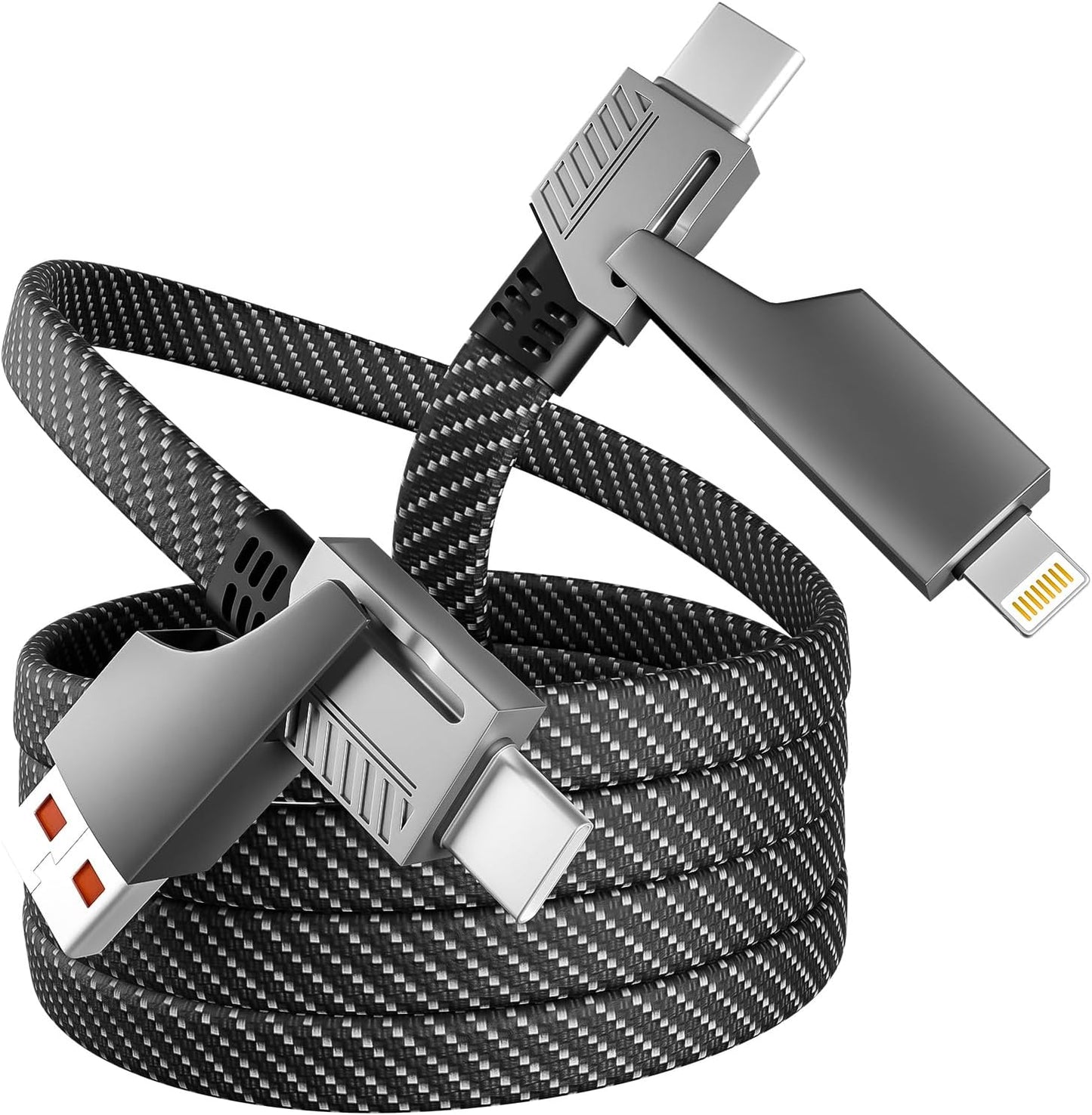 4 1 65W, 4-in-1 16/15/14/13 More(4FT) in Charging Cable Fast Charging USB C Cable USB Multi Charging Cable with E-Mark