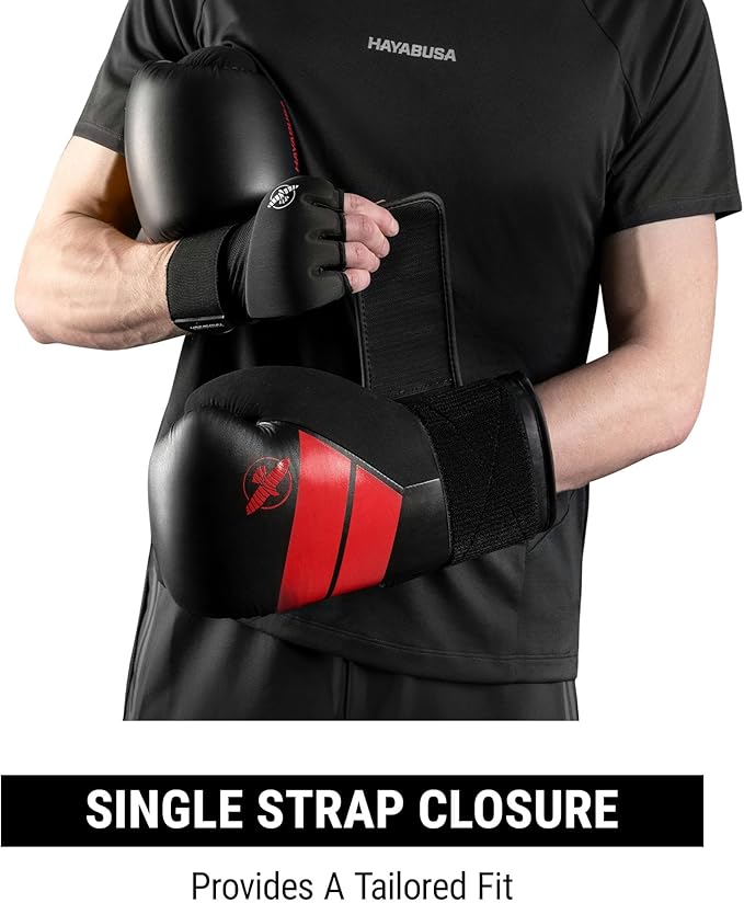 Hayabusa S4 PU Leather Boxing Gloves for Men, Women & Kids, 10oz, 12oz, 14oz, 16oz, Training, Sparring, Kickboxing, Fighting Sports, Taekwondo, MMA, Muay Thai & Arts