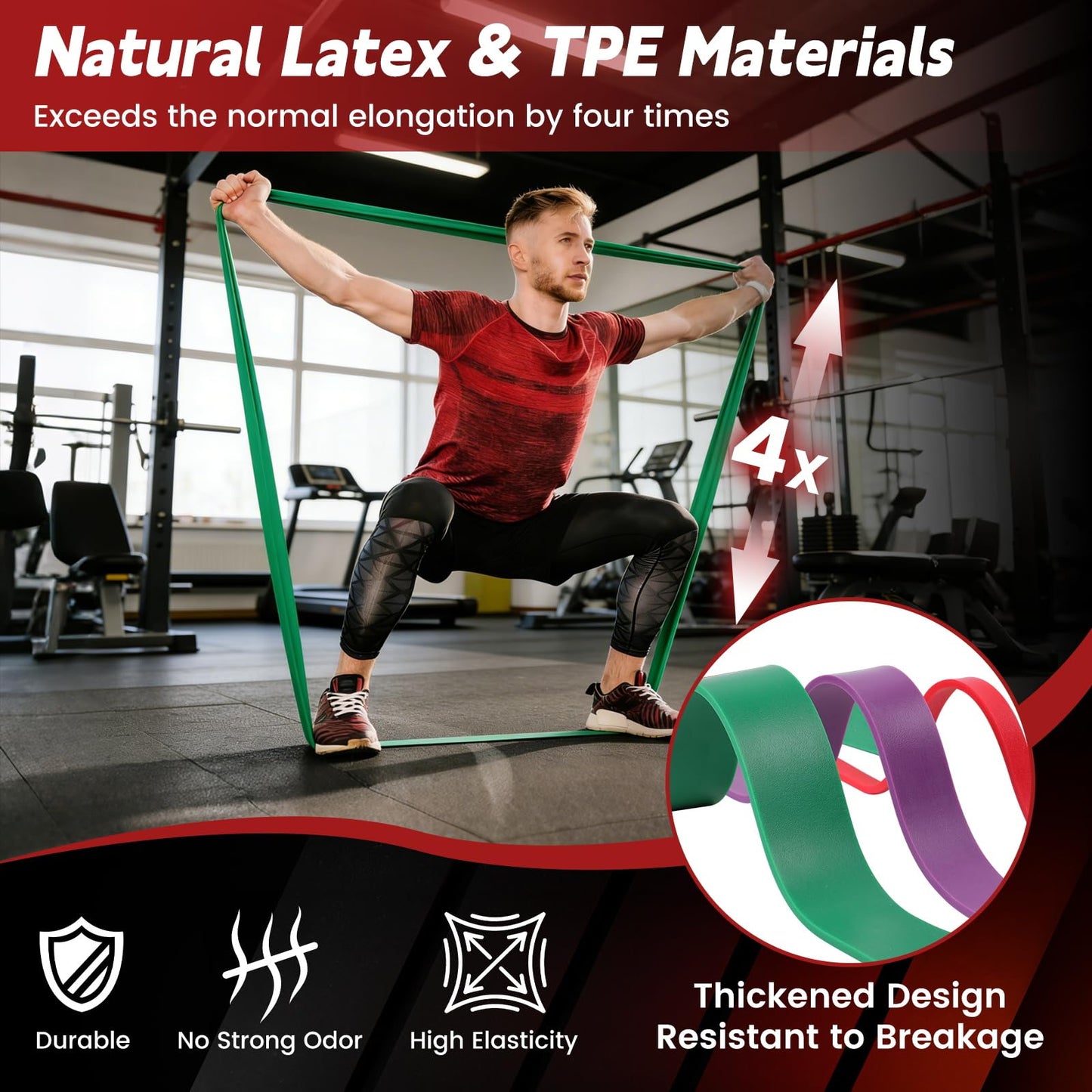 Pull Up Assistance Bands, 5 Levels Resistance Bands for Working Out, Exercise Bands Resistance for Men & Women, Pull Up Bands for Body Training, Muscle Building, Physical Therapy, Home & Gym Fitness