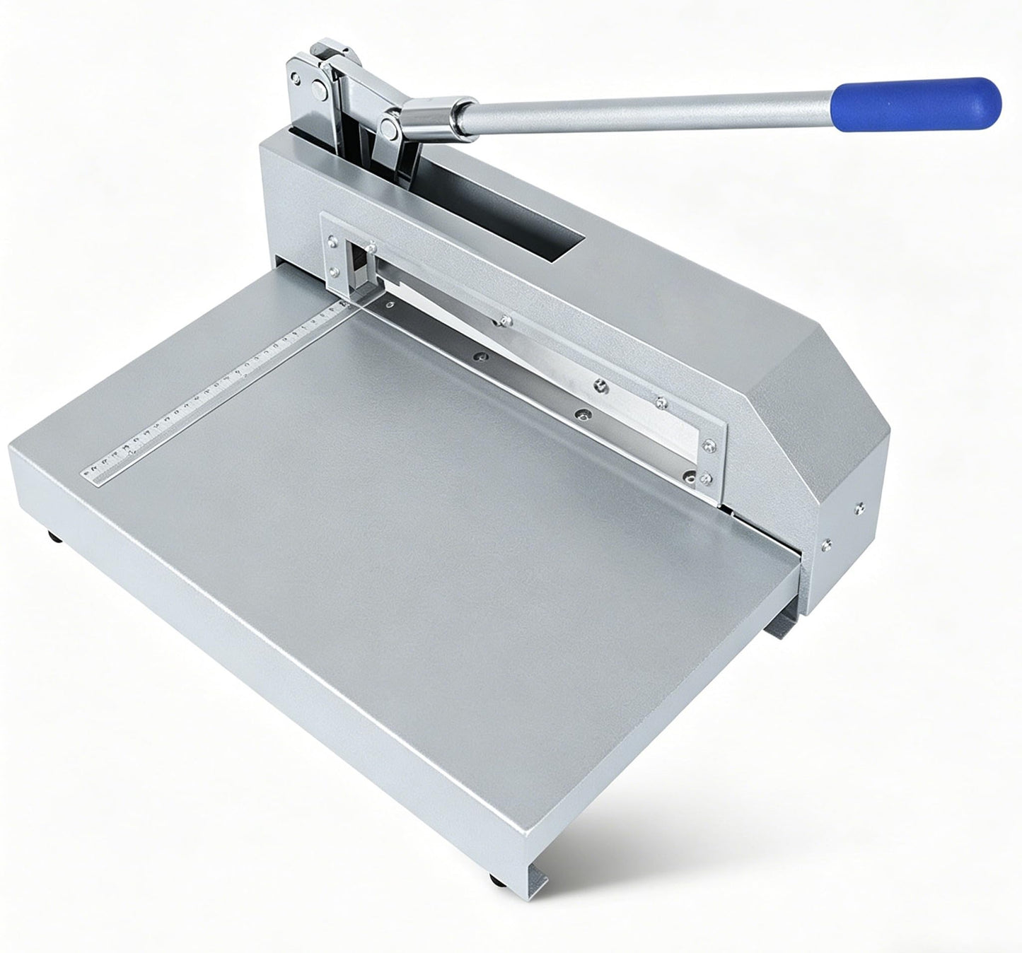 Manual Guillotine Sheet Metal Cutter, 12.4" Heavy Duty Sheet Metal Shears for Cutting Copper Aluminum PCB Board Circuit, Precise Clean Metalworking Cutter Machine with Safety Guard & Scale