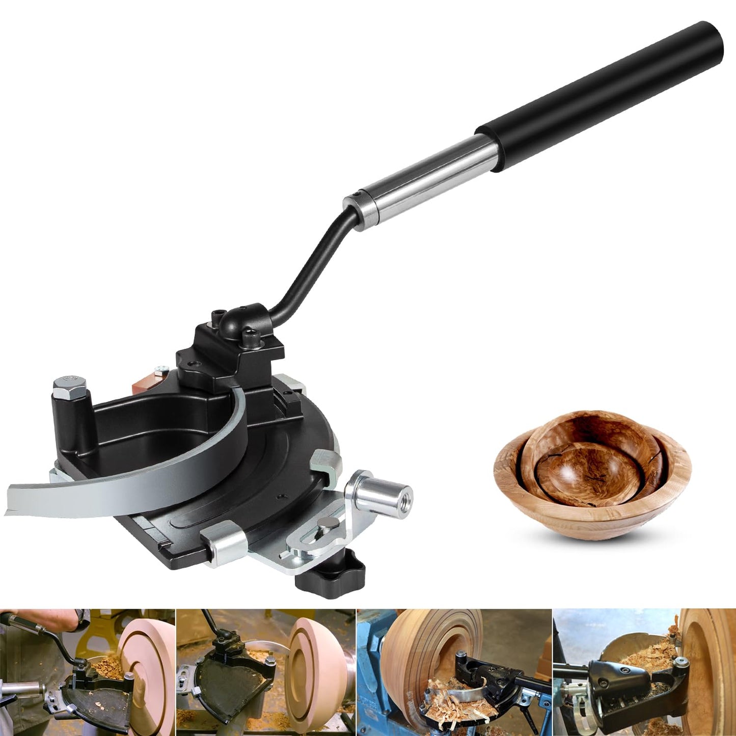 For Woodcut Bowlsaver Coring System with 2 High-Strength Blades for Coring Bowl Blanks 3" to 12" on Woodturning Lathe BSVR