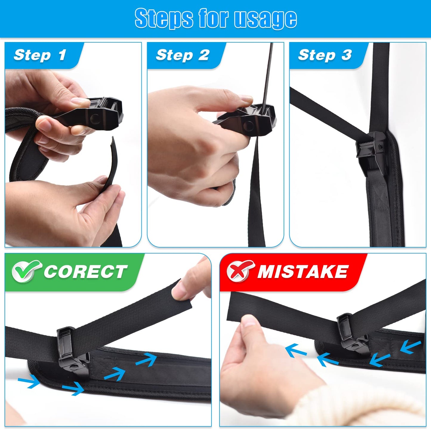 XonyiCos Nordic Strap for Bench – Nordic Curl Strap Hamstring for Strength Training, Leg Exercise | Hamstring Machine Alternative