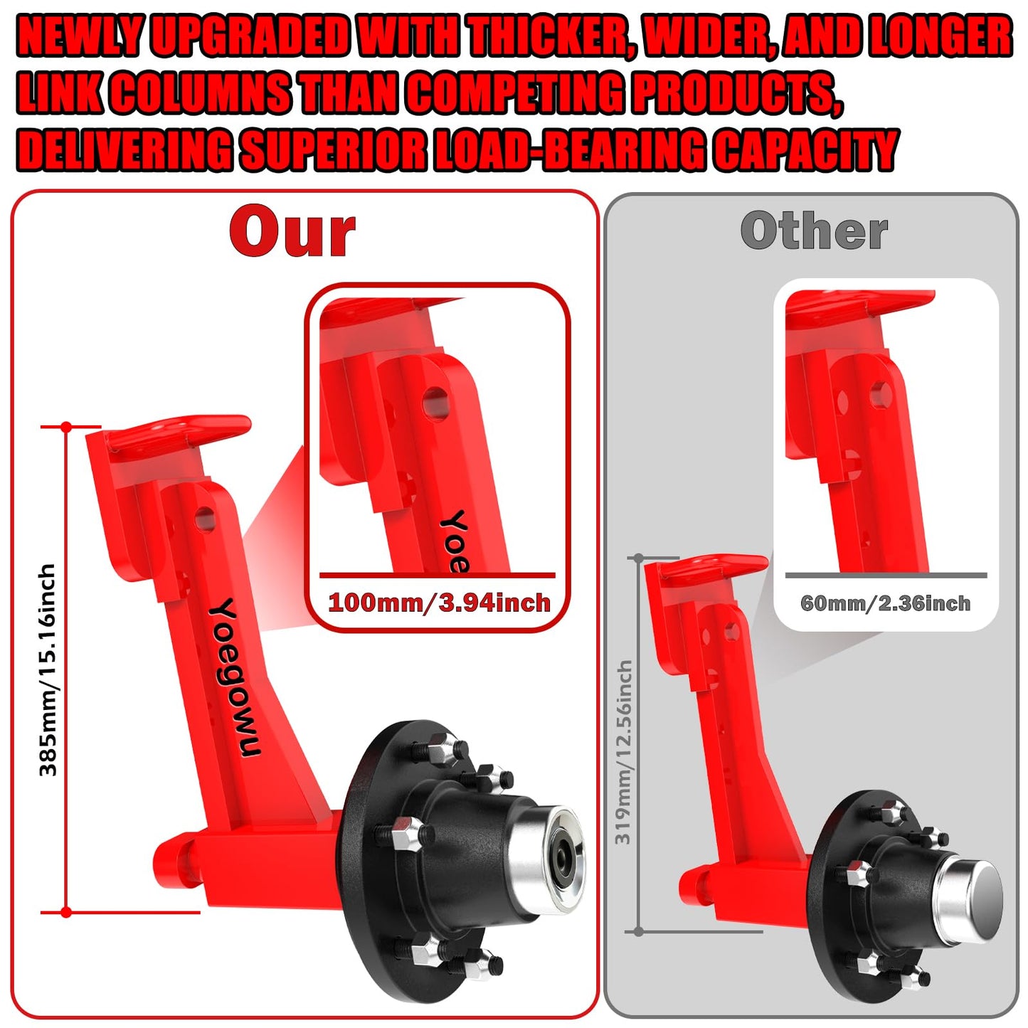 2-Pack Shipping Container Wheels Kit with 8 Lug Bolt-On Spindle,Heavy-Duty Shipping Container Axles for Up to 40ft Containers, 15000LB Capacity, Shipping Container Accessories (8 Lug x 6.5)