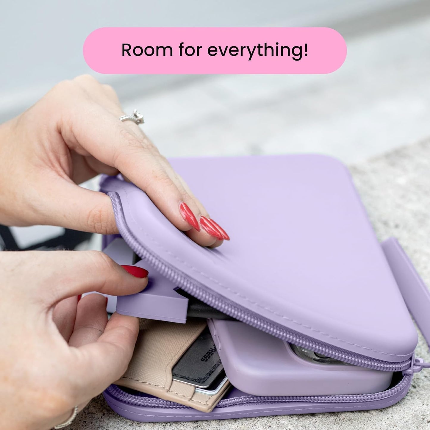 Strapsicle 6.87 2024, 6 Silicone Clutch for Kindle & E-Readers Multi-Purpose Bag for Phone, Wallet & Keys Fits