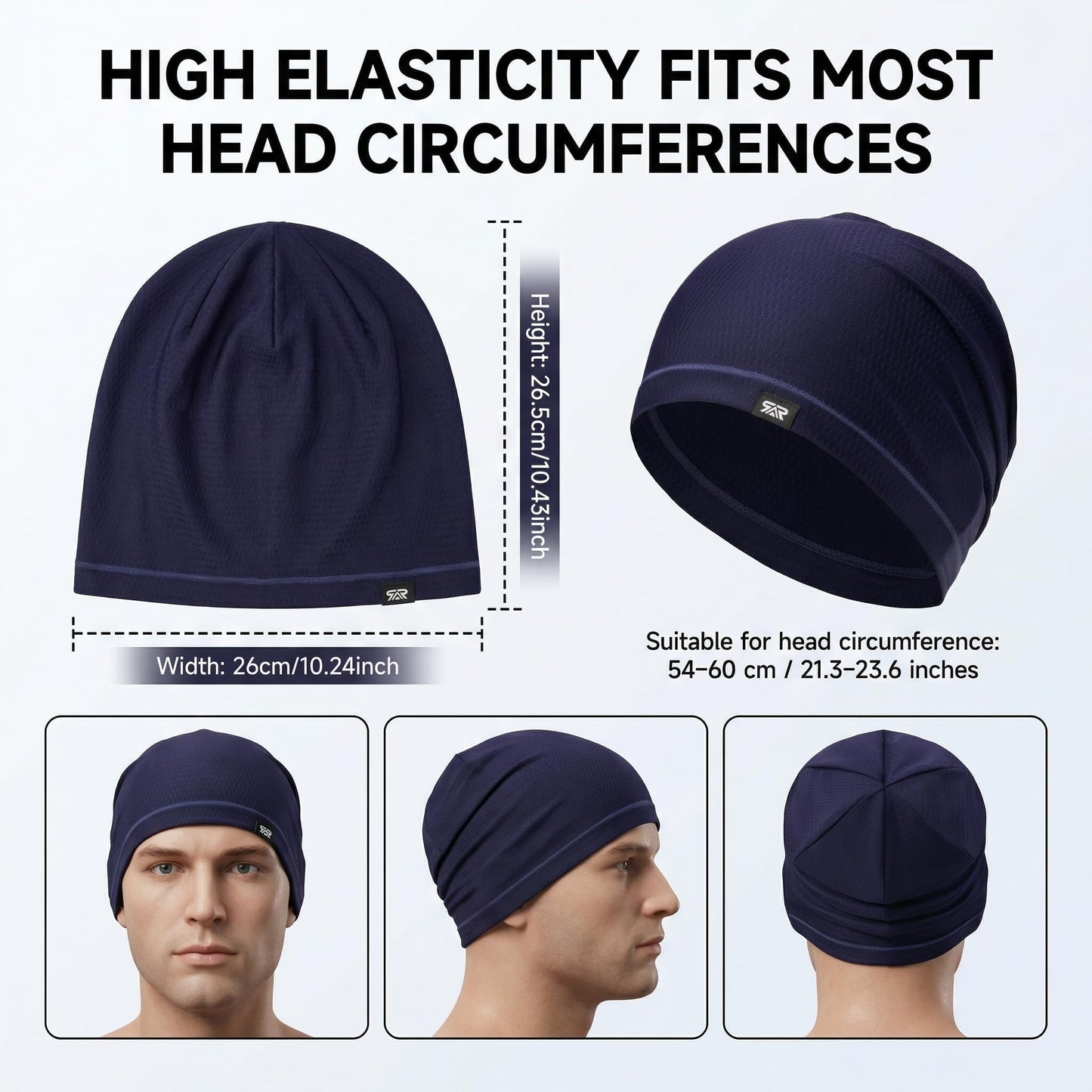 LONGLONG 2 Pack Summer Beanies - Lightweight Breathable Cooling Skull Caps for Women Men Sports & Daily Wear