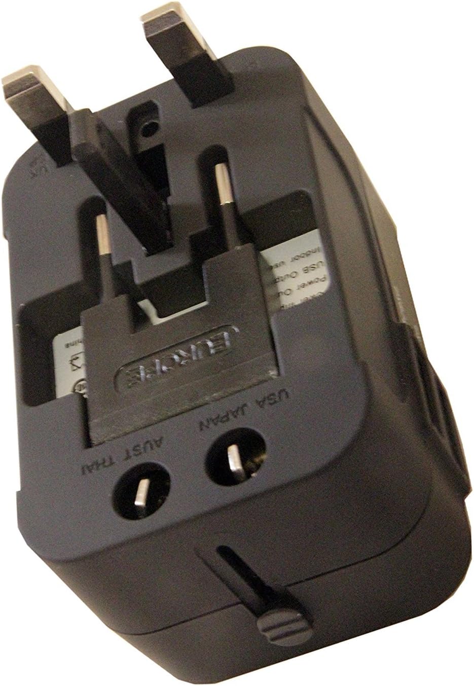 Zinalop MP3s Travel Adapter, Universal Power Adapter Worldwide Wall AC Power Plug Converter Travel Charger with Type-C