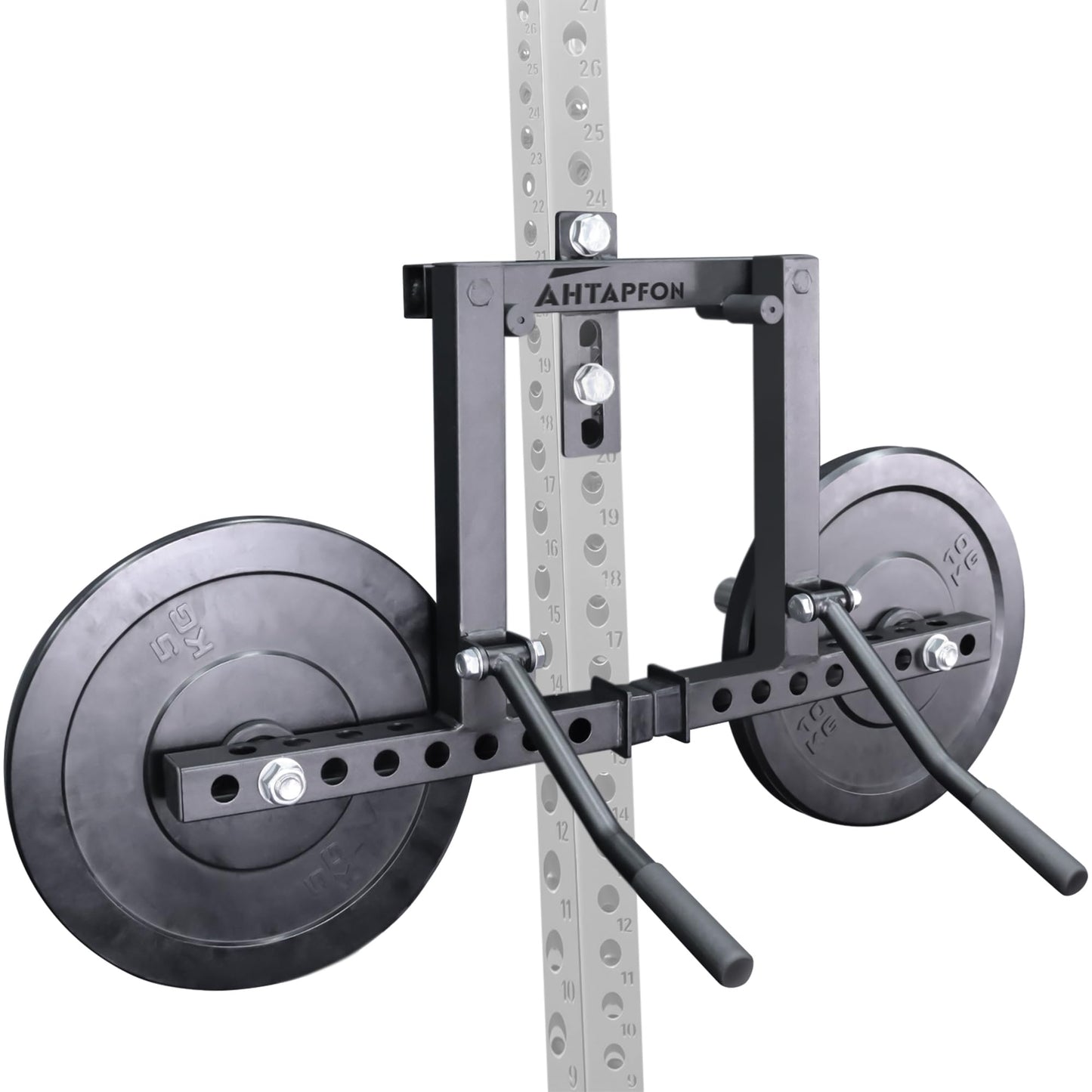 AHTAPFON Lateral Raise Attachment for Power Rack Attachment,Standing Lateral Raise Machine with 1-inch Hole,Upper Body Strength Training Equipment for Home Gym