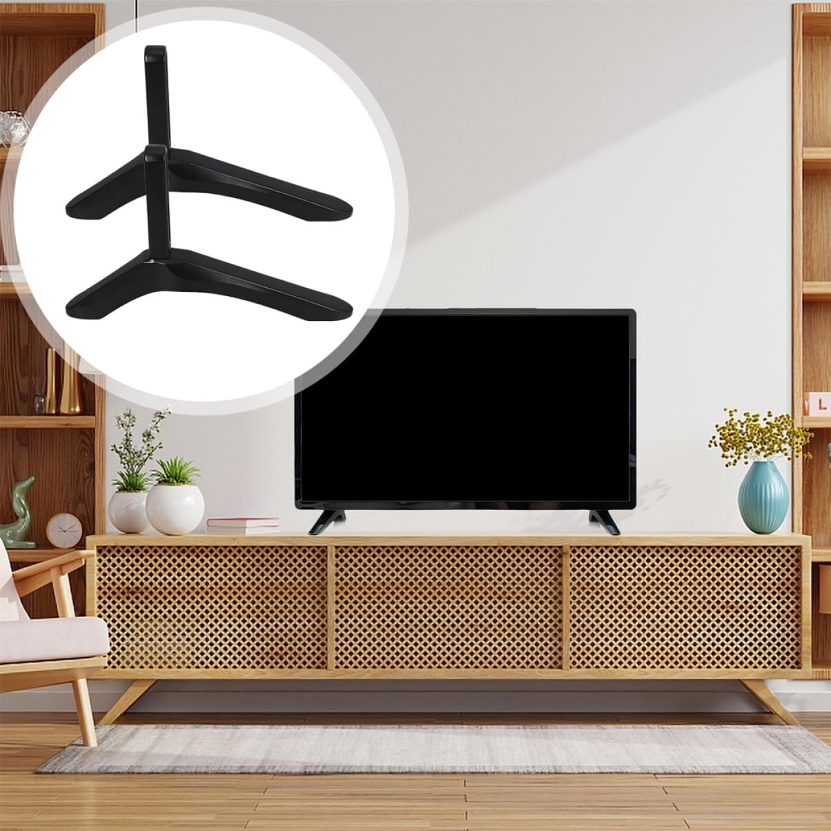 VOSAREA Universal No-Drill TV Stand Base for Flat Screen TVs Adjustable Height Metal Furniture Legs Easy Installation