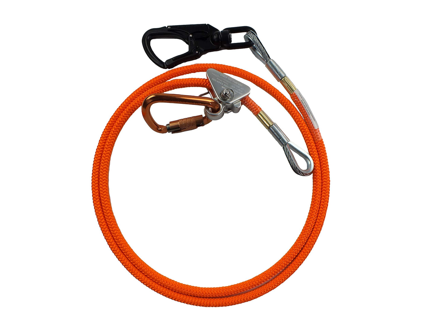 ProClimb Flip Line Kit, 1/2 in x 12 ft - USA Made with Aluminum Swivel - Arborist Equipment