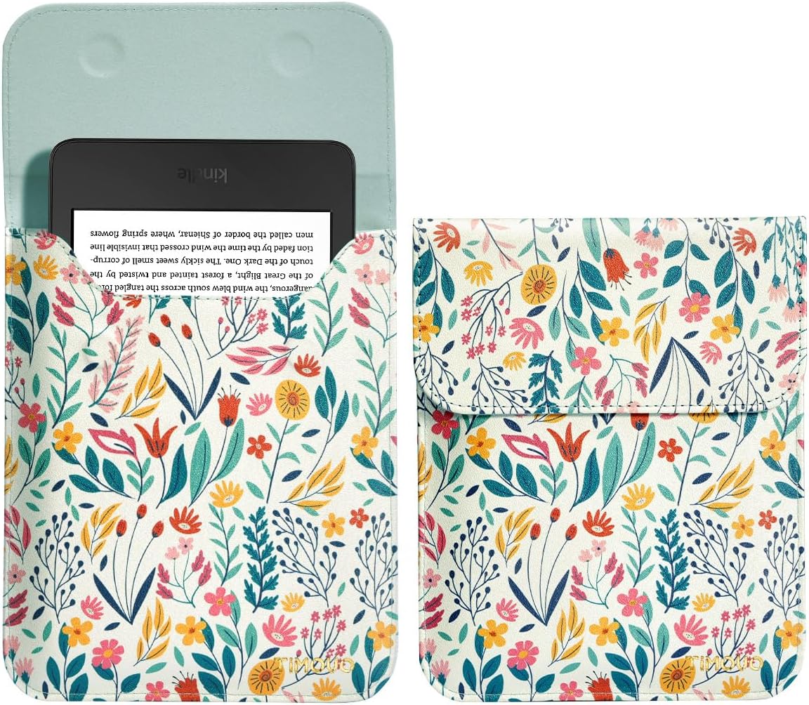 TiMOVO 6 Inch 11th 2024/2022, Sleeve for All E-Reader Book, Generation Protective Sleeve Cover Case with Pocket