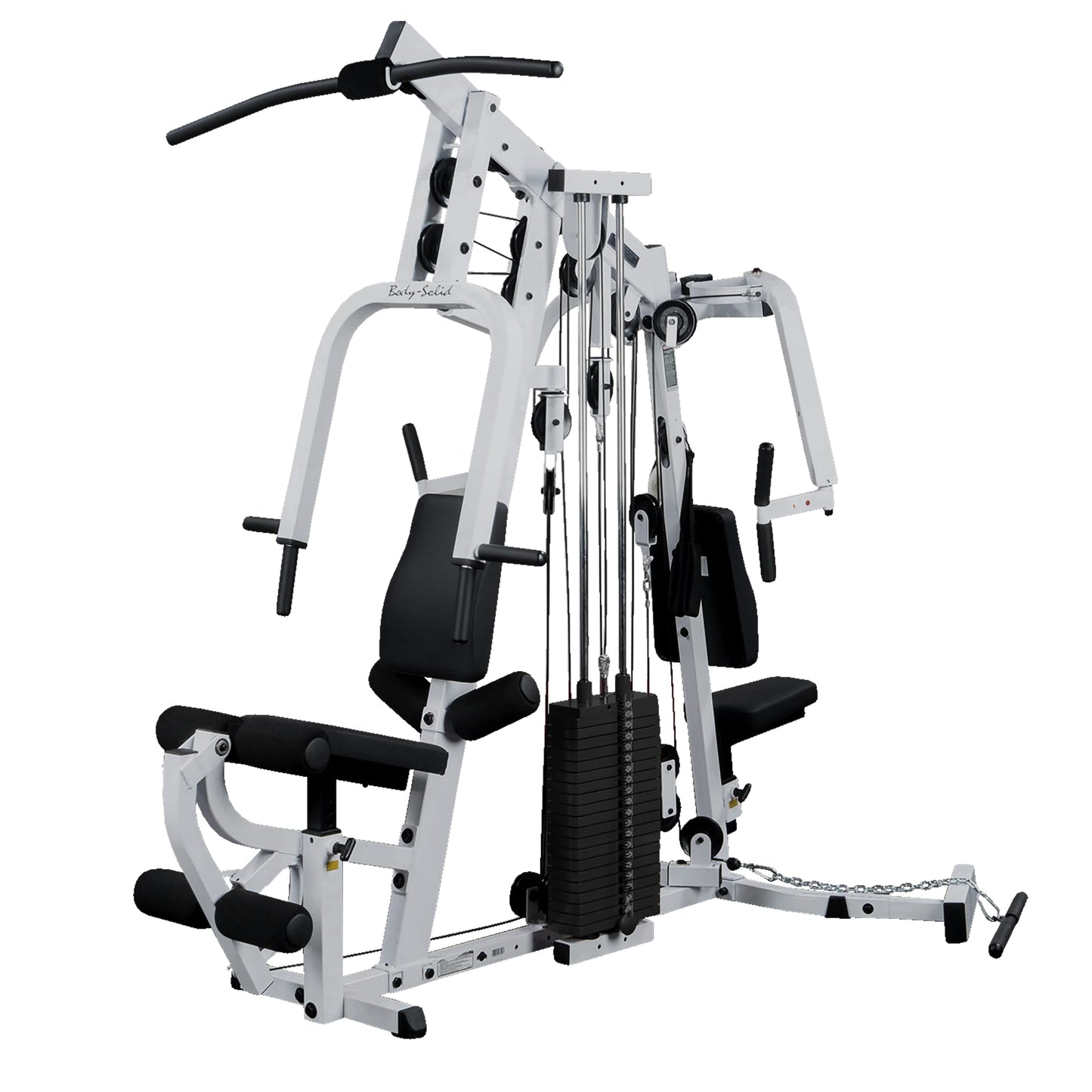 Body-Solid Multi-Station, Single Weight Stack Home Gym Machine, Arm & Leg Strength Training Functional Exercise Workout Station for Weight Lifting and Bodybuilding 310lbs. Black Weight Stack