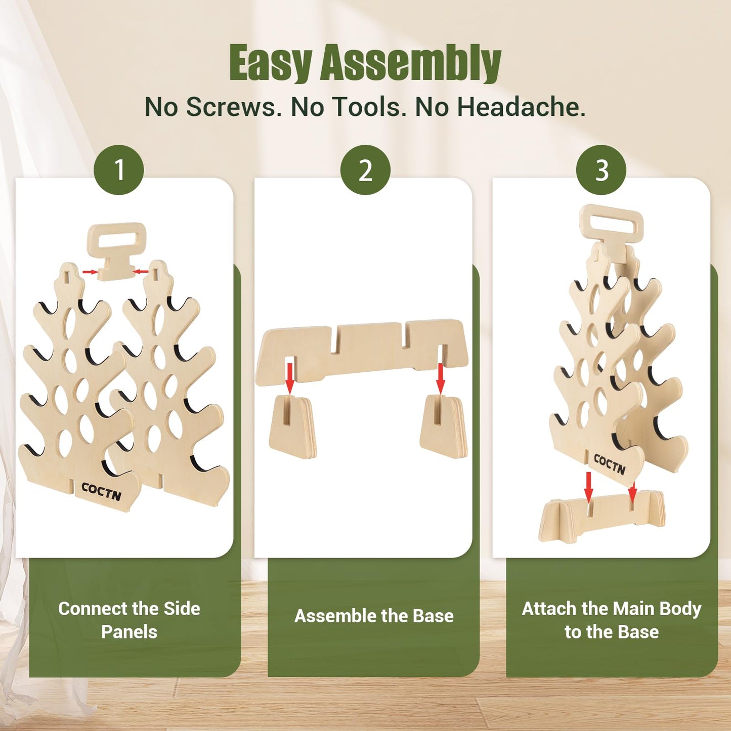 Dumbbell Rack Stand Only, Wooden 4-Tier Small Weight Holders for 5-15lbs Free Weights & Women, Compact A-Frame Hand Weight Rack for Home Gym Space Saving (Dumbbells Not Included)
