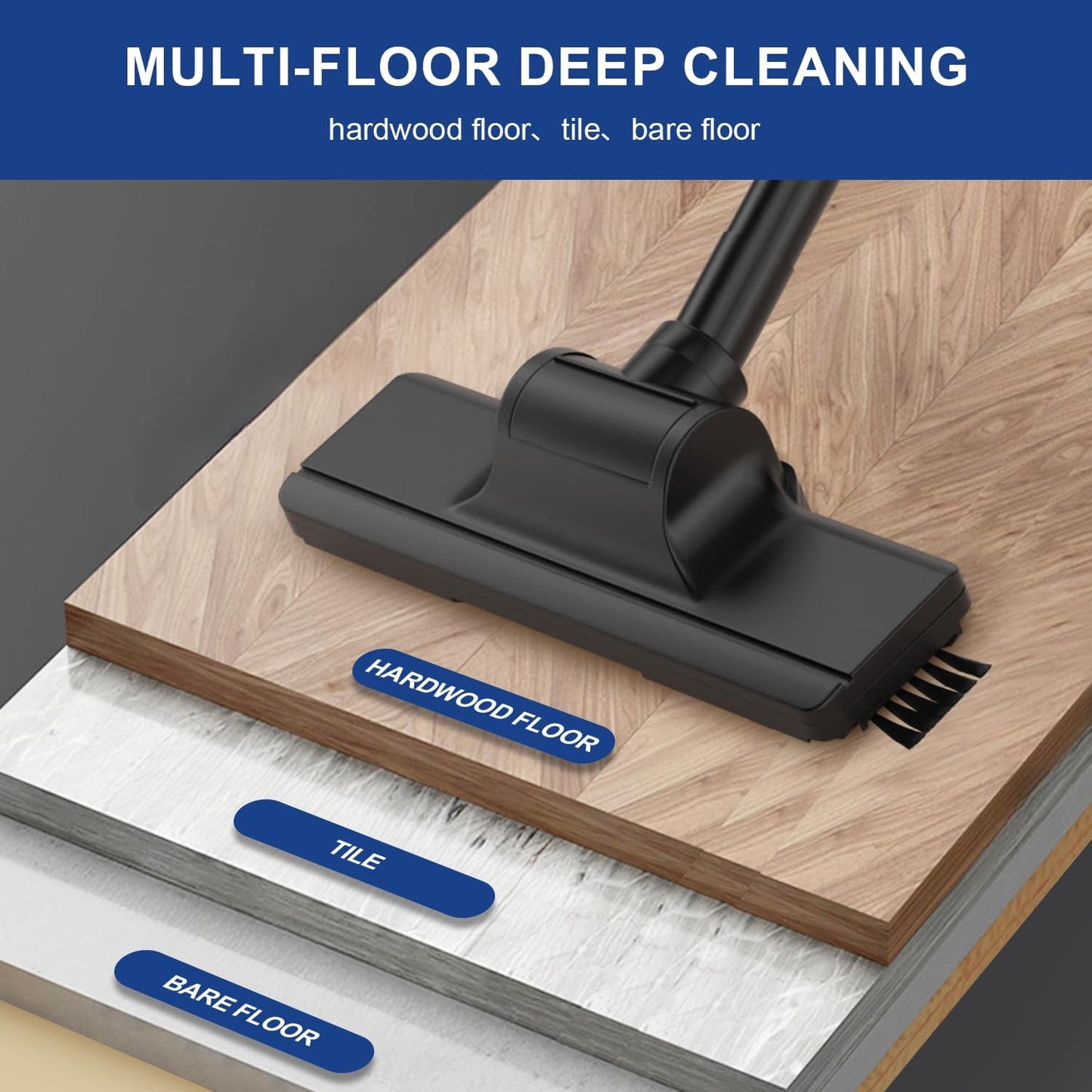 SOWTECH Corded Vacuum Cleaner - Powerful Suction Stick Vacuum for Home | 6-in-1 Lightweight & Handheld