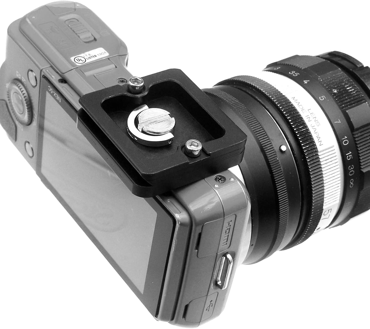 Fotasy 40mm 40 mm Arca Swiss Plate, QR Plate, Quick Release Plate, Small Arca Plate, Tiny Quick Release Plate fits
