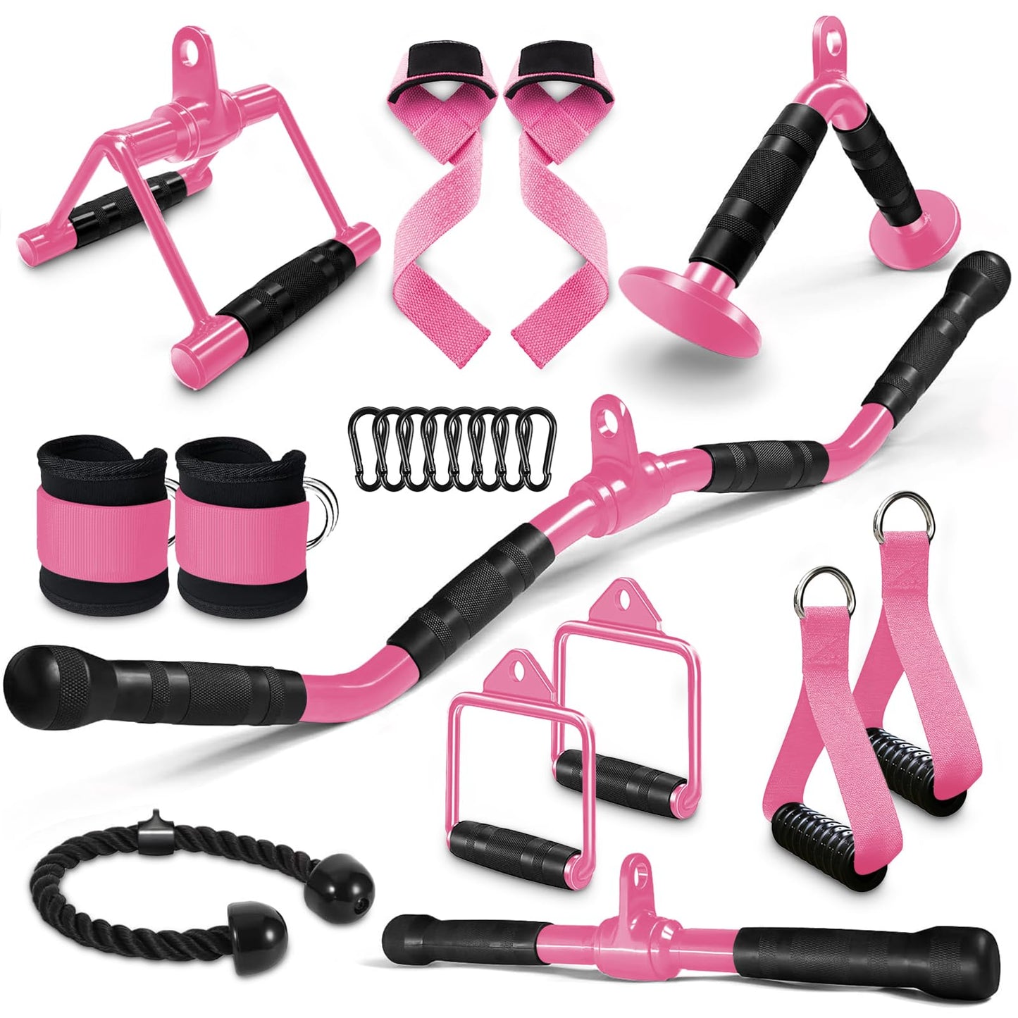 WNOEY LAT Pulldown Attachments, Cable Machine Attachment Gym Accessories, Cable Attachments for Gym, Home Gym Accessories