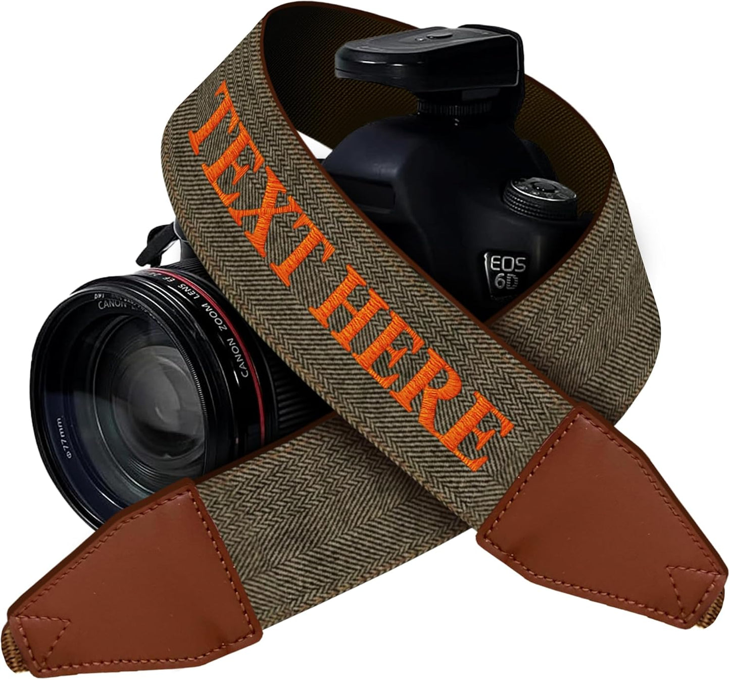 Custom Camera Strap, Embroidered Name Camera Strap Padded Universal Fit Neck Shoulder & Crossbody Strap Quick Release
