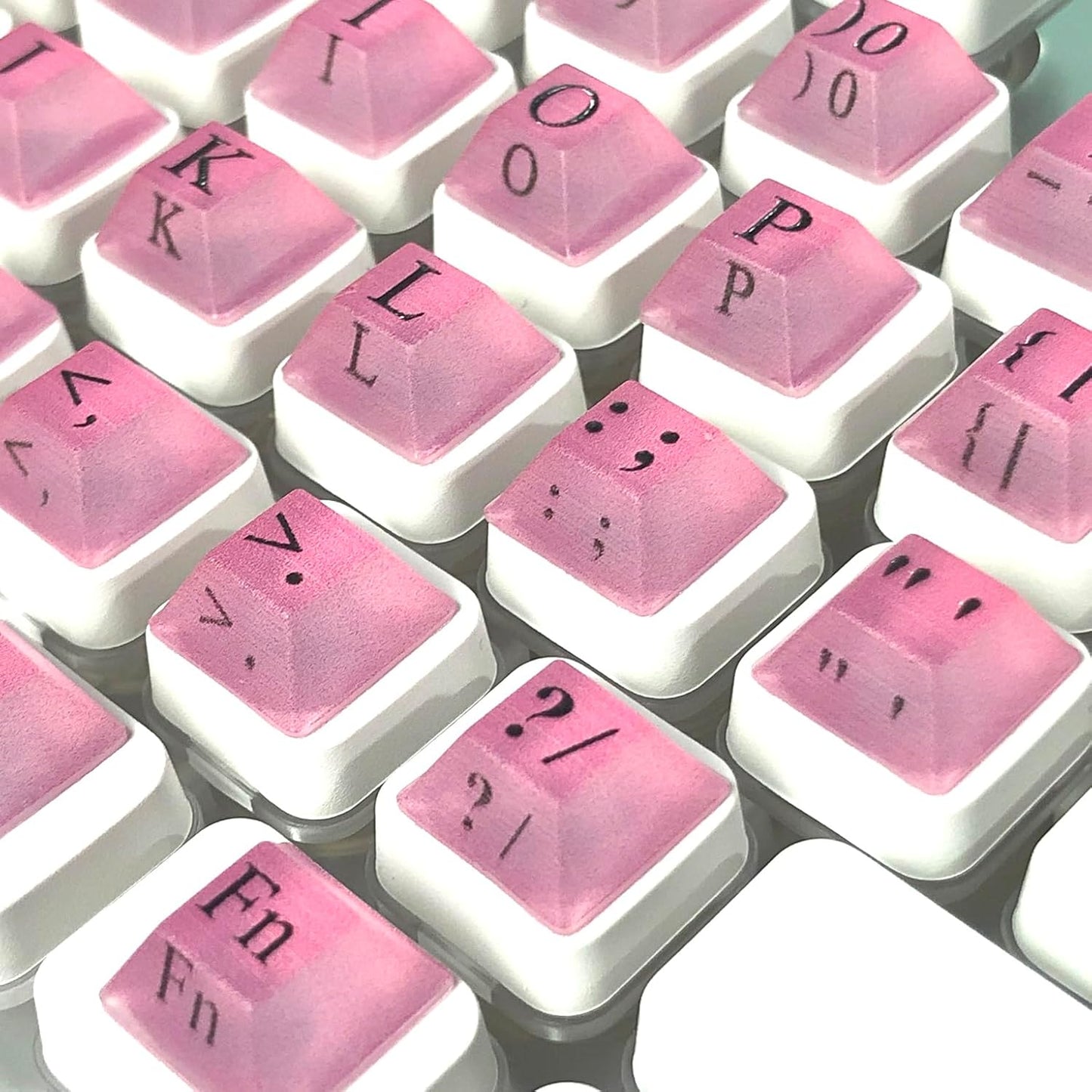 Zooplan 80 Pcs Self-Adhesive PC Keyboard Keys for Long Nails Typing and Gaming, Anti-Damage Symbolic and Alphanumeric
