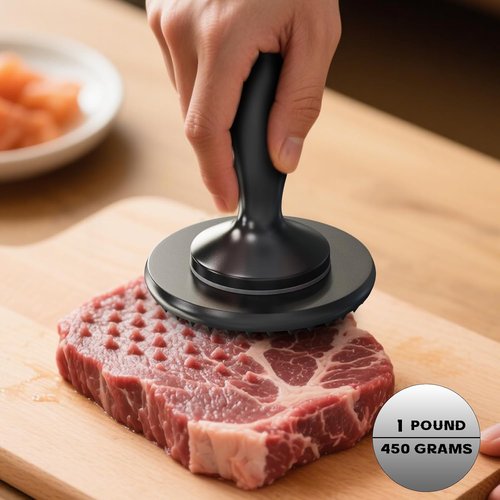 3 In 1 Meat Tenderizer Tool | Dual-Sided Kitchen Mallet for Tenderizing Steak & Chicken