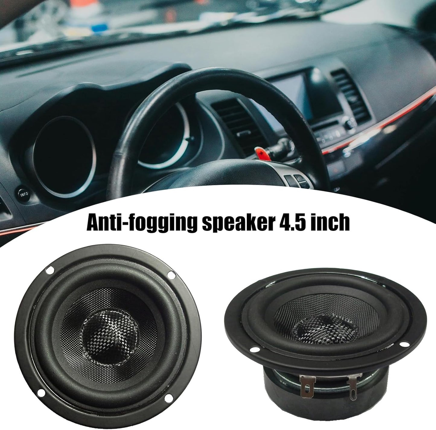 CHENZILIN 4.5inch 4Ohm 30W Glass Fiber Cone Woofers Subwoofer HiFi Speakers Low Frequency Powerful Bass