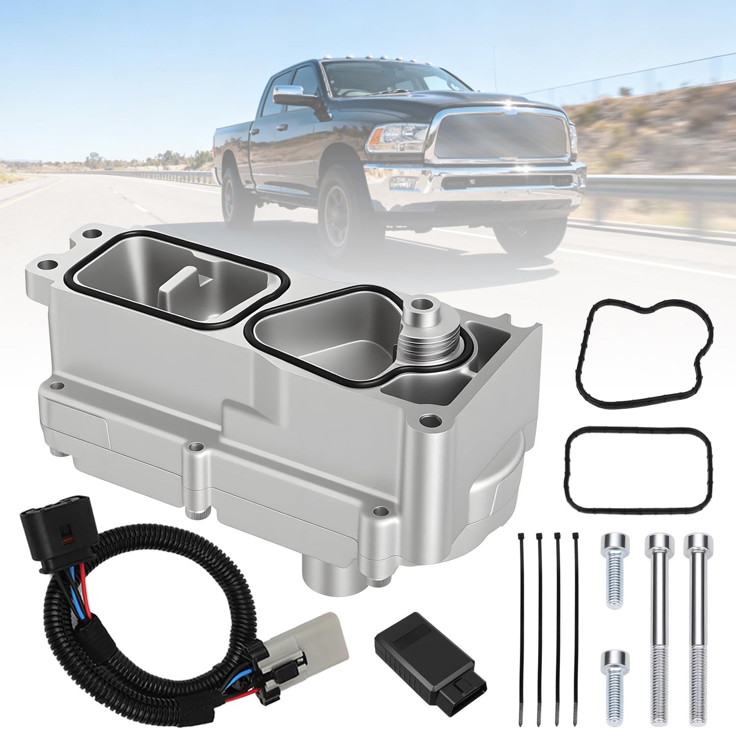 5494878RX Upgrade 6.7L Cummins Turbocharger Actuator Calibrate Kit Compatible With 2013-2018 Ram 2500 3500 4500 5500 Diesel VGT Holset HE300VG HE351VE W/Turbine Calibration Module Replace 68481772AA