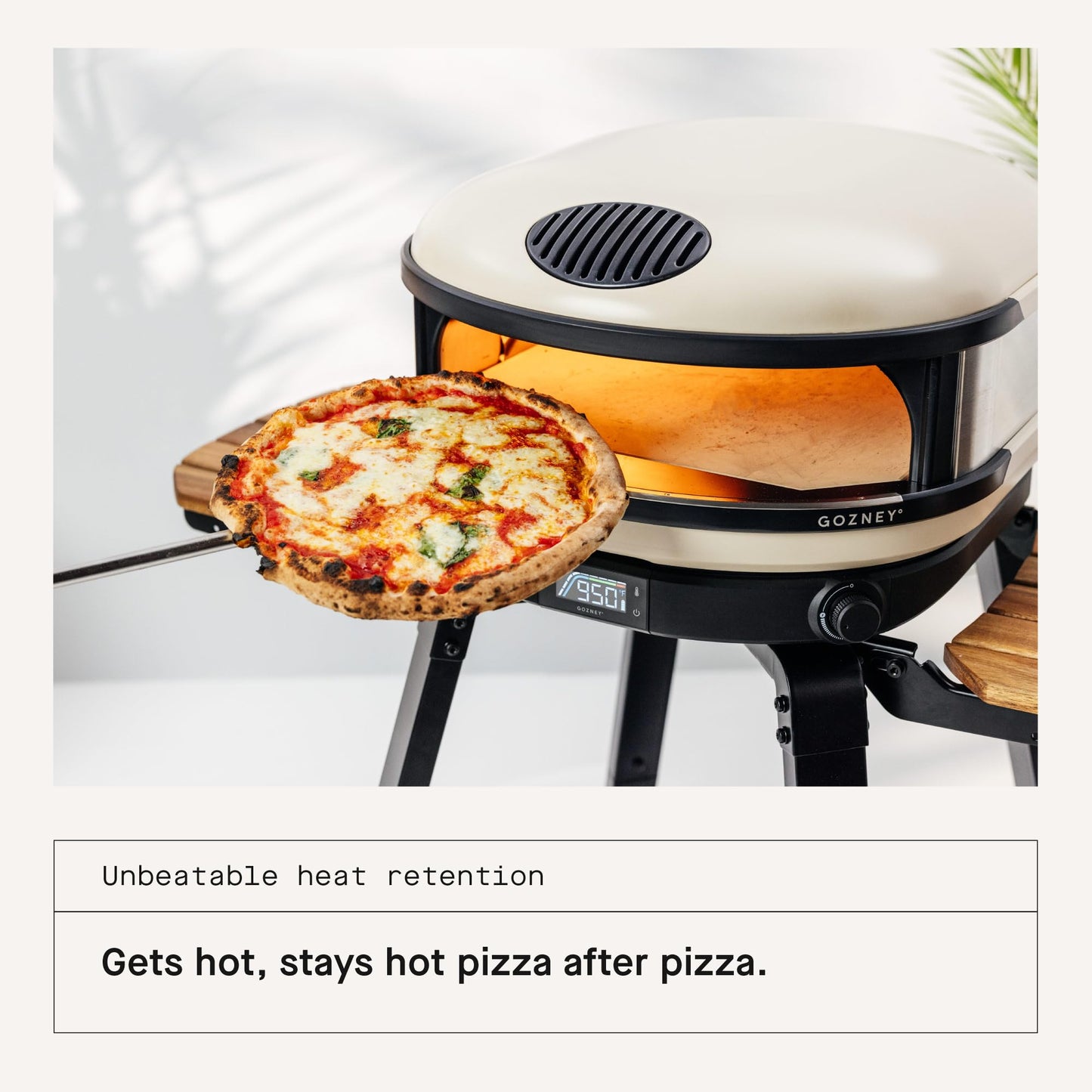 Gozney Arc XL Outdoor Pizza Oven, Propane Gas Pizza Oven, Precision Flame Control, Cooks 16" Pizza in 60 Seconds, Heats up to 950F - Bone