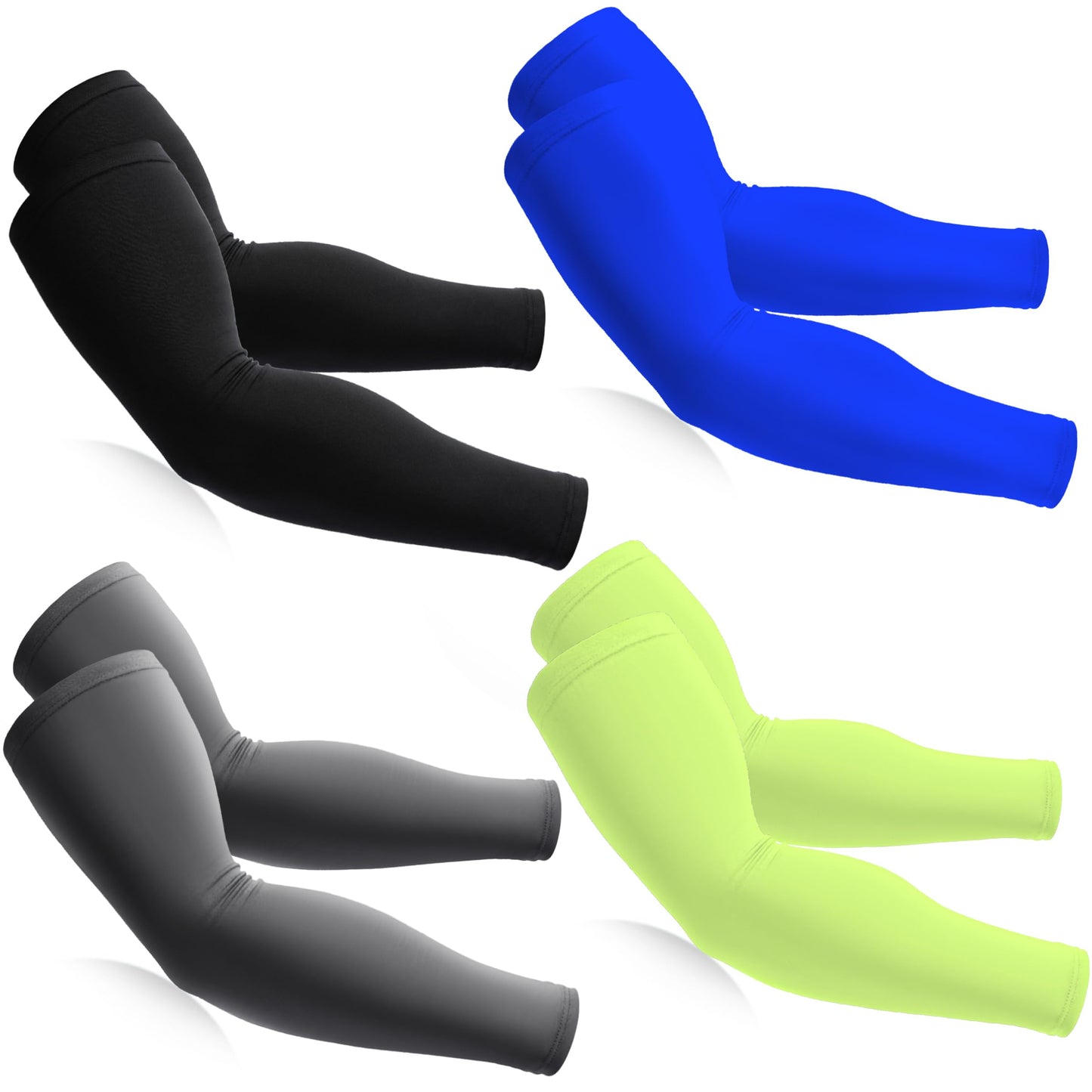 BHYTAKI Cooling Compression Arm Sleeves for Men Women,UPF50 UV Sun Protection Sleeves for Work Sport Tattoo Cover Up