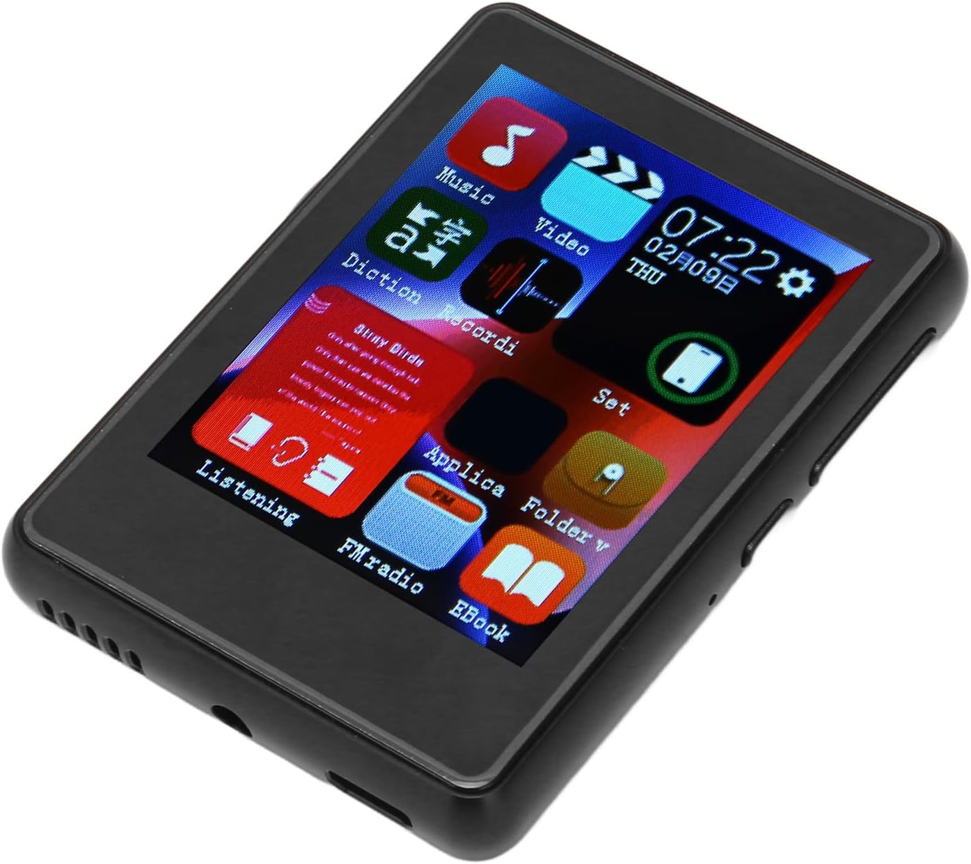 SUNGOOYUE MP3 5.0 2.4 Inch SABRE9018Q2C MP3 4GB 256GB Player, Bluetooth with Full Touch Screen, ESS DAC Decoder