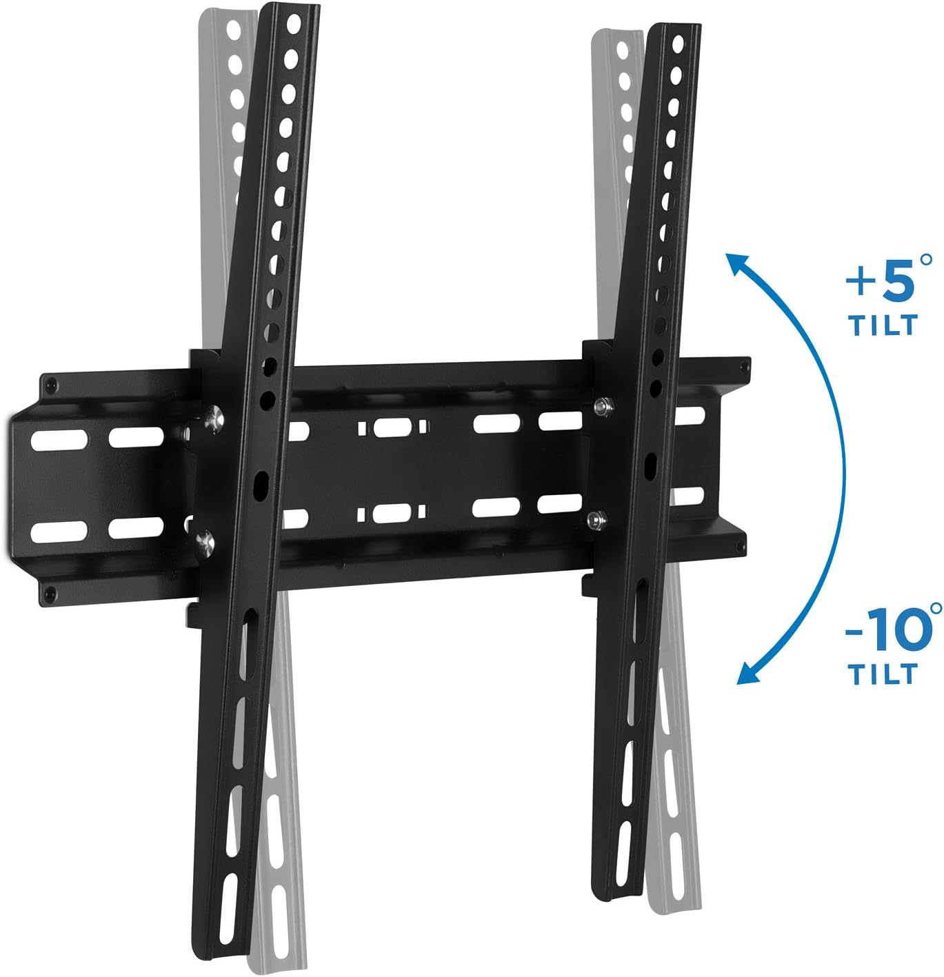 Mount-It! 30, 32, 37, 39, 40, 42, 43, 47, 49, 50, 55 inch 77 lbs 2" 400 400 Tilting Flatscreen Wall Mount TV for LED