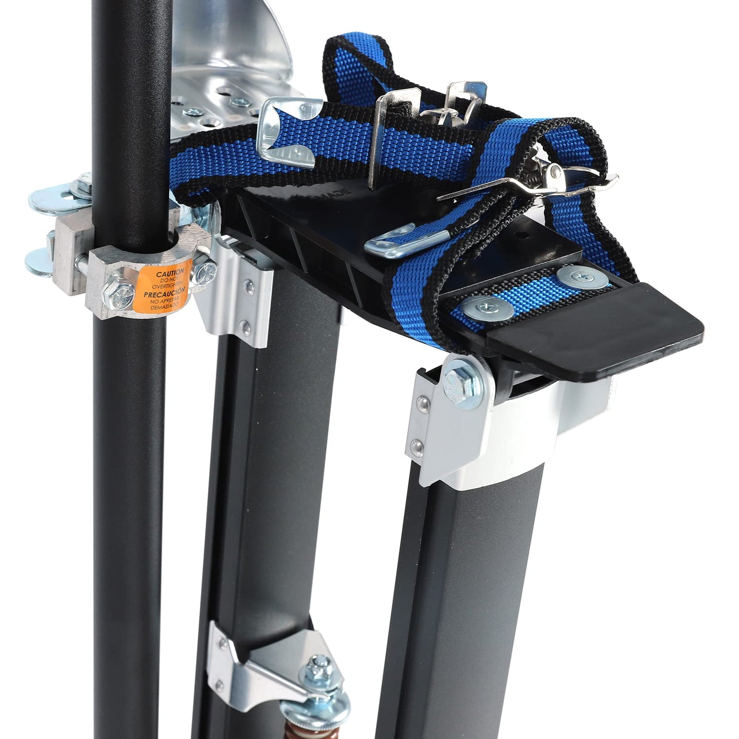 FSBNJKS 36"-50" Black Drywall Stilts Aluminum Tool Stilt with Protective Knee Pads Portabl Adjustable For Painter Walking Painting