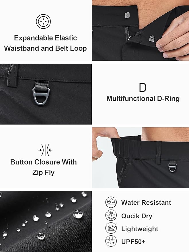 NORTHYARD Men's Cargo Hiking Shorts 9" Lightweight Outdoor Tactical Work Camping Sport Golf Casual Travel Fishing Multipocket