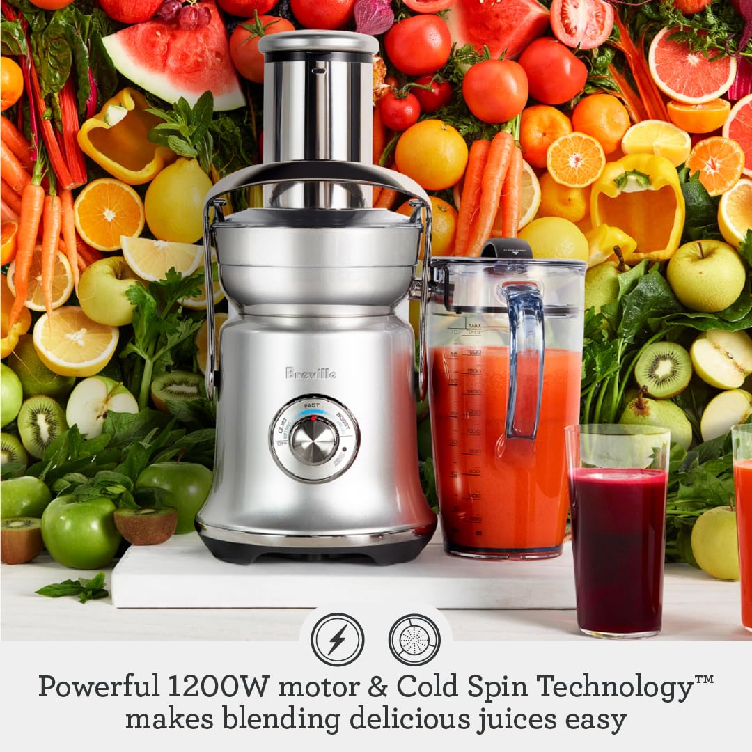 Breville BJE830BSS Juice Fountain Cold XL, 70 fl oz, Brushed Stainless Steel