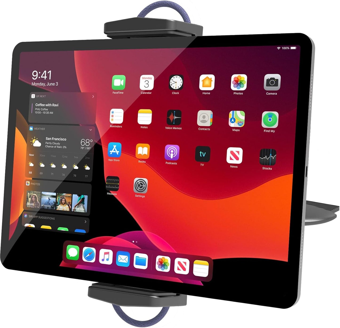 APPS2Car 2-in-1 4.7-13" 12.9" 13" 360 for Sturdy iPad Holder for Car CD Slot Tablet Mount, Universal Holder for iPad
