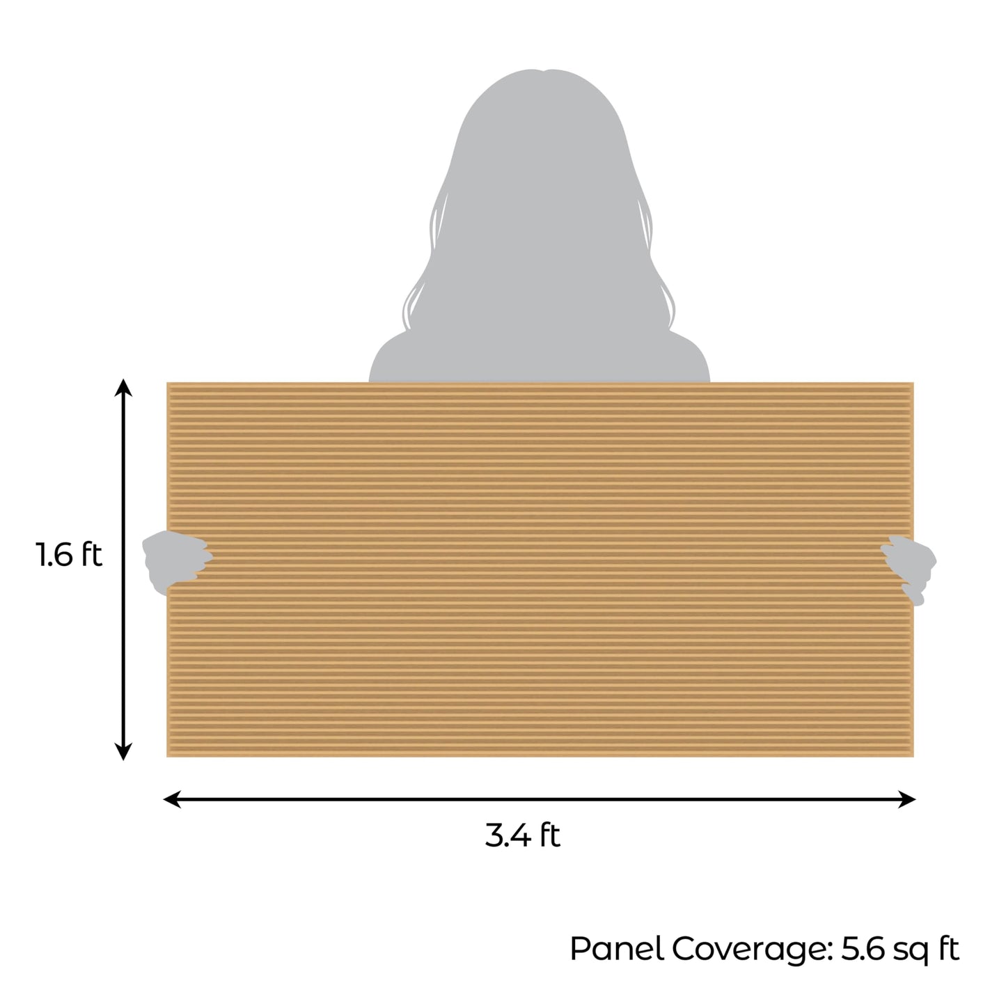 Dundee Deco 3D Peel and Stick Wall Panels - Soft-Touch Matte Finish, 1.6 ft X 3.4 ft, Thick Self-Adhesive Panels for Home & Commercial Interiors - Almond Sand - Set of 10, Covers 55 sq ft