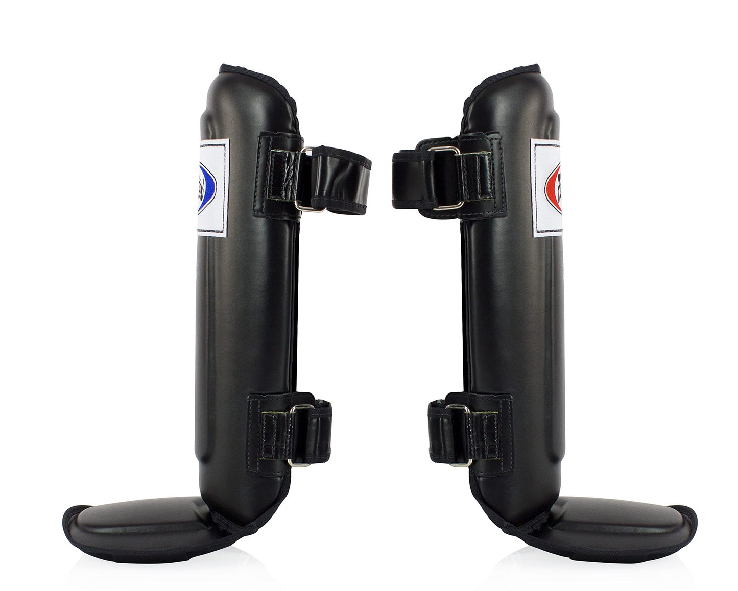 Fairtex SP3 Muay Thai Shin Guards for Men, Women, Kids | MMA Training, Kickboxing | Premium, Lightweight & Durable |Avoid shin splints During Training, Sparring (Black, Medium)