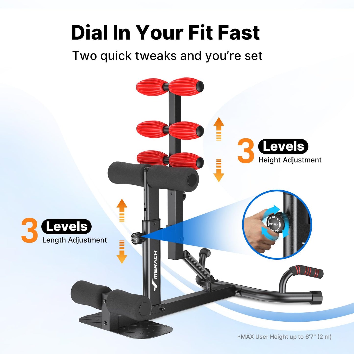 MERACH Upgrade Deep Squat Machine for Overweight, Dual Spring Assist& 350LB Weight Capacity, Glute Trainer Machine, Easy Setup & Leg Home Workout Machine