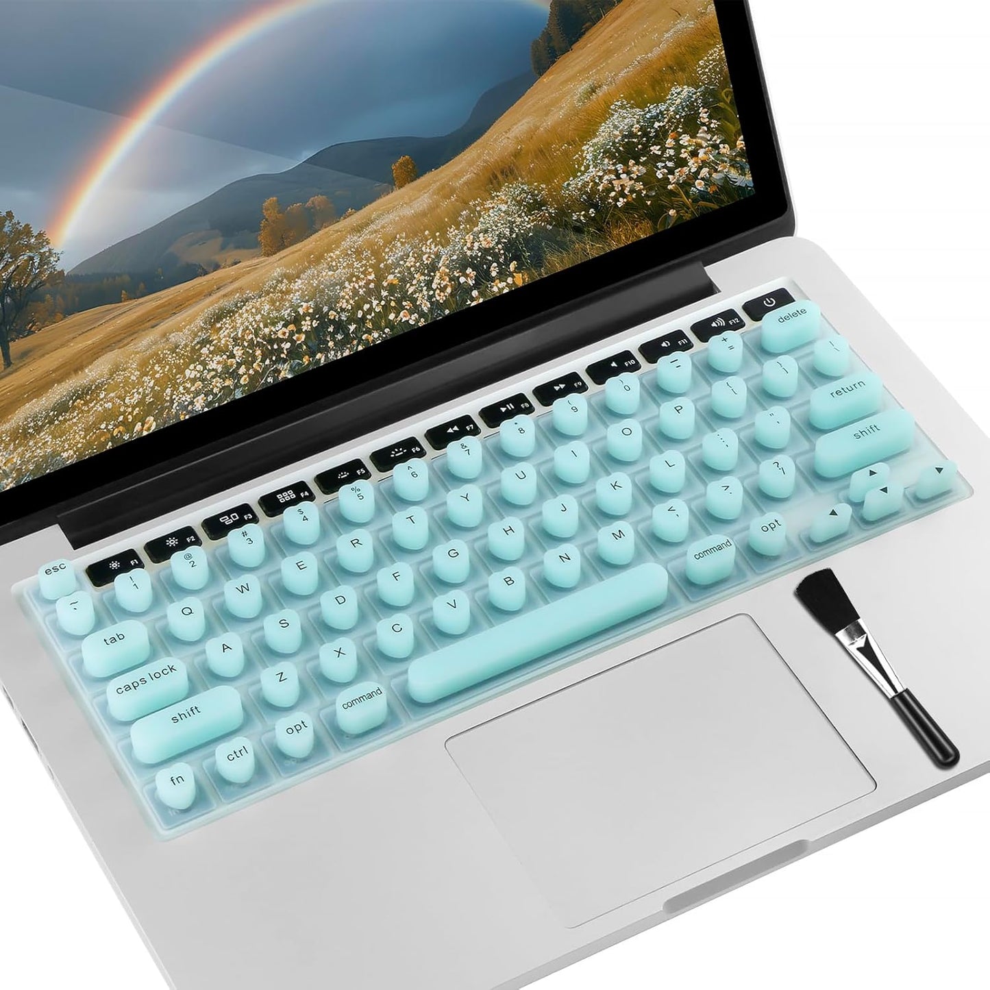 TS-MAYKA 3D 13"/14"/15"/16" 2020-2024 Keyboard Cover for Long Nails, Keyboard Film for Nail Art Silicone Raised