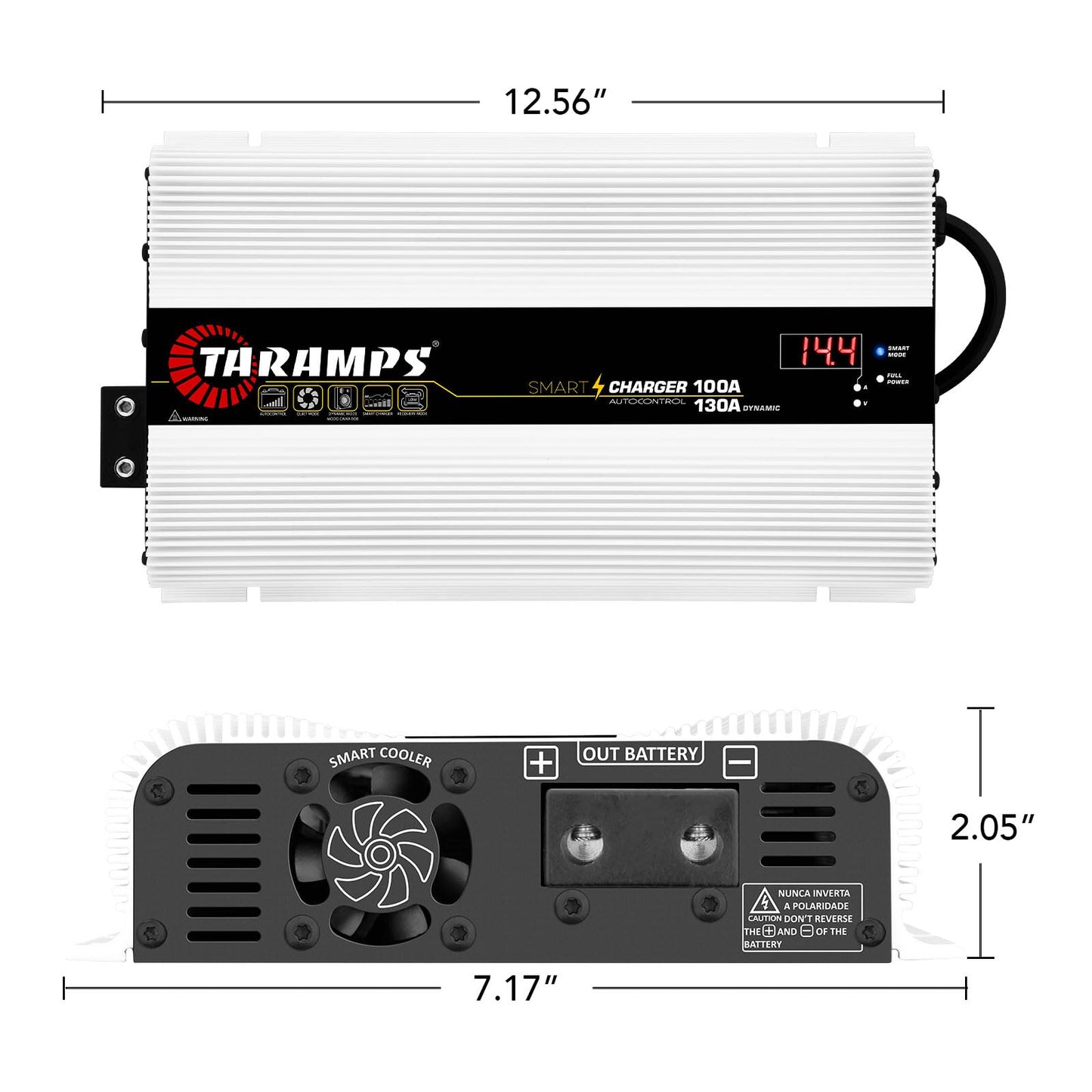 Taramps Smart Charger 100/130A battery charger 130A dynamic mode car audio system power supply 1850 watts max output power bivolt automatic 127/220VAC