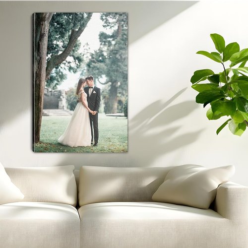 Lmfphog Custom Canvas Prints - Personalized 16x20 Inch Wall Art for Family, Pets, and Loved Ones
