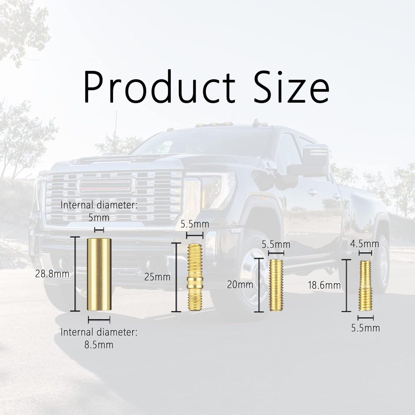 CXCCOI 12PCS Car Antenna Adapter,Sturdy and Durable Universal Antenna Adapter Kit Car Accessories Compatible