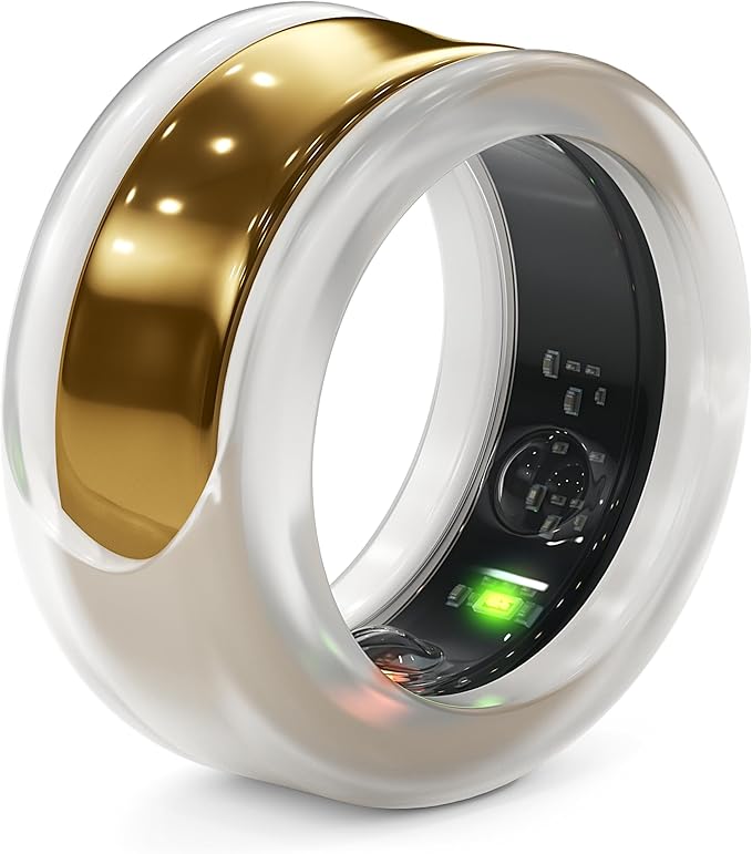 Rinfit Smart Ring Protector - Silicone Ring Enhancer for Active Lifestyle and Gym - StyleFit U.S. Design Patent - Frosted, Size 9