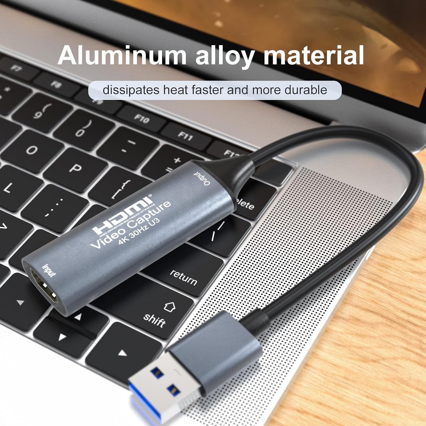 SUOFEIXIANG 4K 30FPS 3.0 VLC,OBS,Amcap,PS5,Switch,Xbox HDMI Video Capture Card,Video Recording Card HDMI USB for Gaming