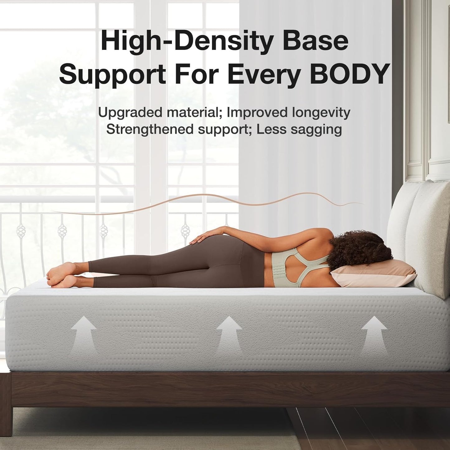 Novilla 14-Inch Full Memory Foam Mattress - Gel Cooling Design for Pressure Relief & Comfort