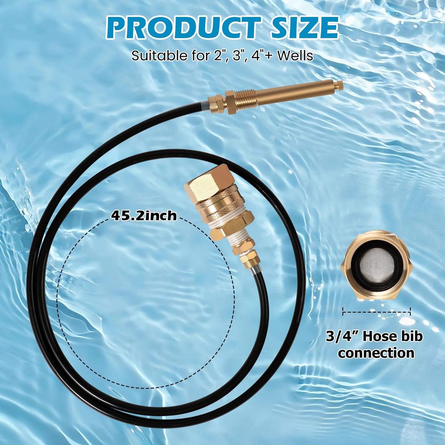Sulfur Stop System for 2", 3", 4"+ Wells, 24-Hour Say Goodbye to Rotten Egg Smell& Sulfur Smell | Chemical Free, Easy to Install, Maintenance Free